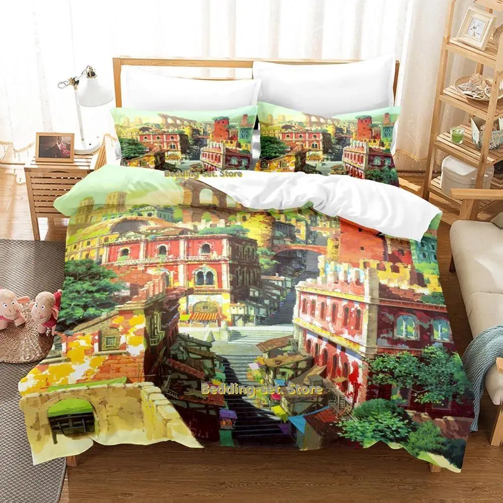 Tales From Earthsea Bedding Set Single Twin Full Queen King Size Bed Set Adult Kid Bedroom Duvetcover Sets Anime Bed Sheet Set