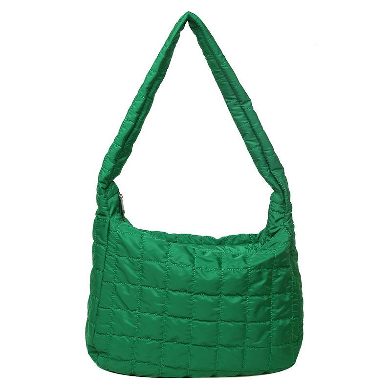 Nylon Bag 2026 New Women's Bag Handbag Tote Autumn/Winter New Fashion Space Cotton Suit Bag Large Capacity Lingge Dumpling Bag