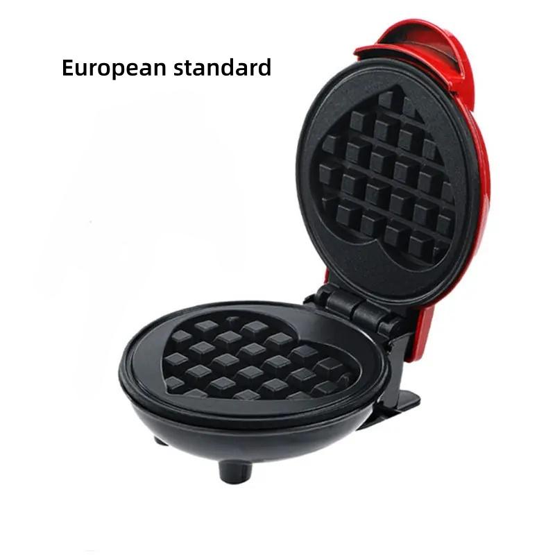 Mini Waffle Maker Bubble Egg Cake Oven Breakfast Love Heart Small Waffle Maker Cooking Appliance for Children's Birthday Parties