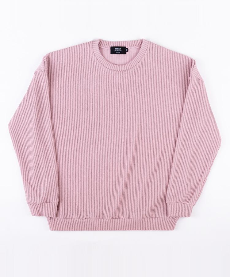Seuteulaikeu Drop Shoulder Loose Pullover (Pink)