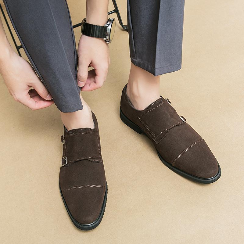 Fashion New Mens Loafers Male Comfortable Outdoor Casual Shoe Handmade Men's Driving Shoes 2024 Leather Fashion Monk Strap Shoes Men