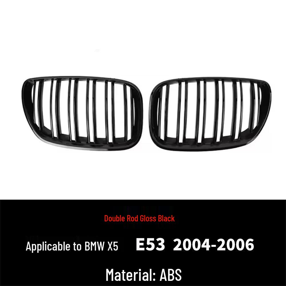 Compatible with 1999-2006 BMW X5 E53 Front Bumper Dual Kidney Vent Grille