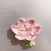 3D Cherry Blossom Refrigerator Magnet Resin Pink Flower Decorative Fridge Magnet Memo Notes Photo Holder for Home Kitchen Office