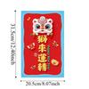 Traditional Super Large Red Envelope Flat Design Year of The Horse God of Wealth Red Pocket Cartoon Paper Hongbao