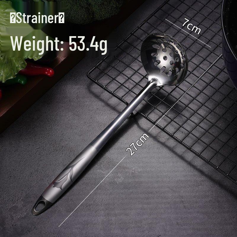 Wutuo Stainless Steel Peony Design Slotted Skimmer