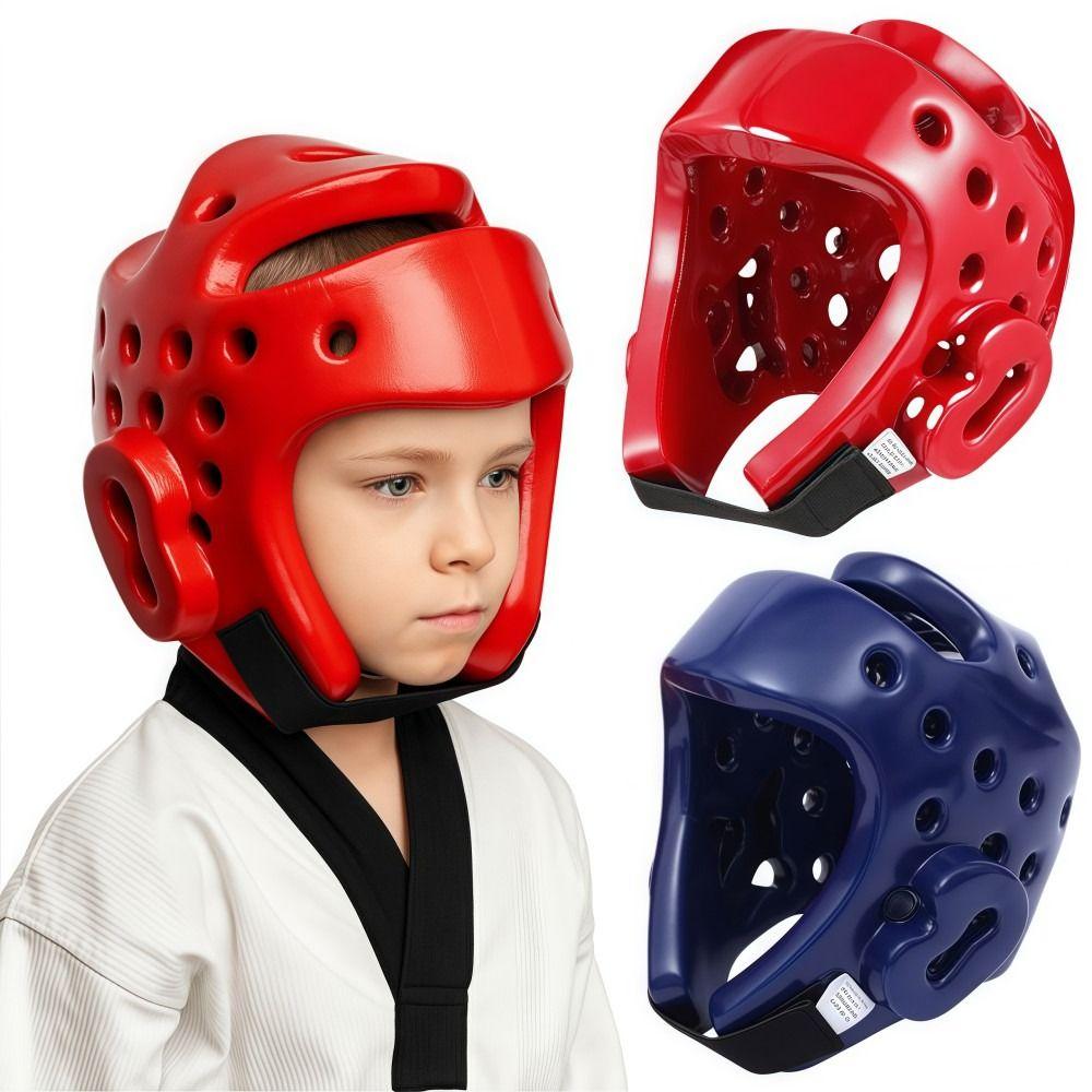 Flexible Kid Taekwondo Helmet Lightweight Head Guard Martial Arts Fight Mask  Children's Taekwondo