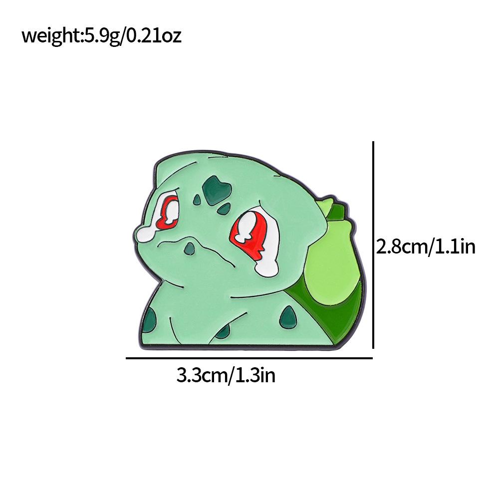 Милая Творческая Личность Лягушка Семена Металлическая Значок Покемон Покемон Покемон Брошь