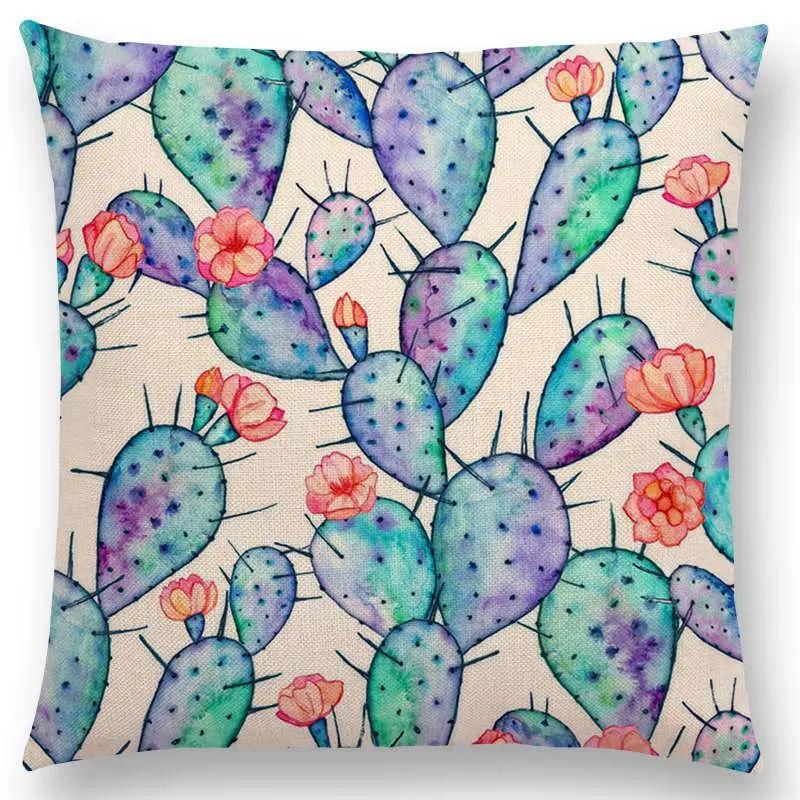 Home Decor Floral &amp; Leafy Patterns Pillow Covers Pattern Cushion Cover Suitable For Sofa Bedroom Car Pillow Cover
