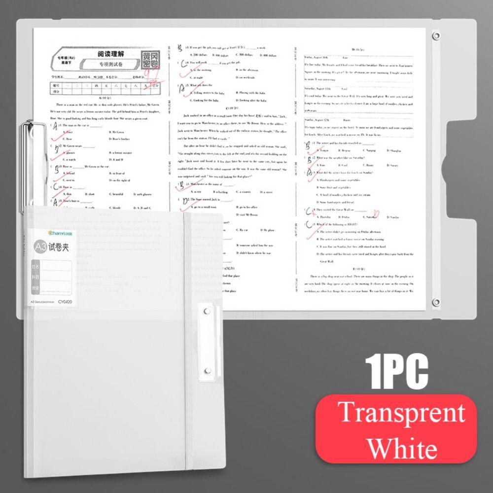 Strap Test Paper Collection Book Multifunction Classification Organizer Durable Clipboard  Student
