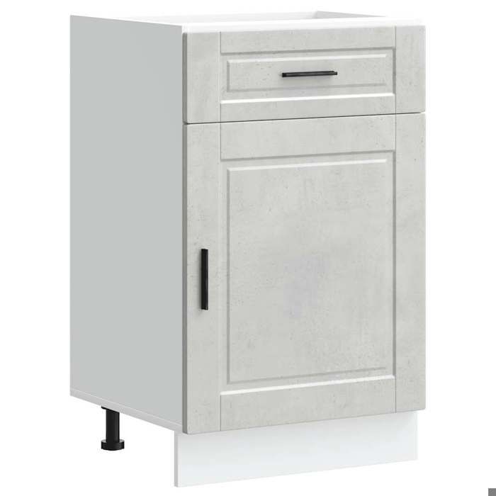 VidaXL Armoire de cuisine Porto gris béton bois d'ingénierie 853961