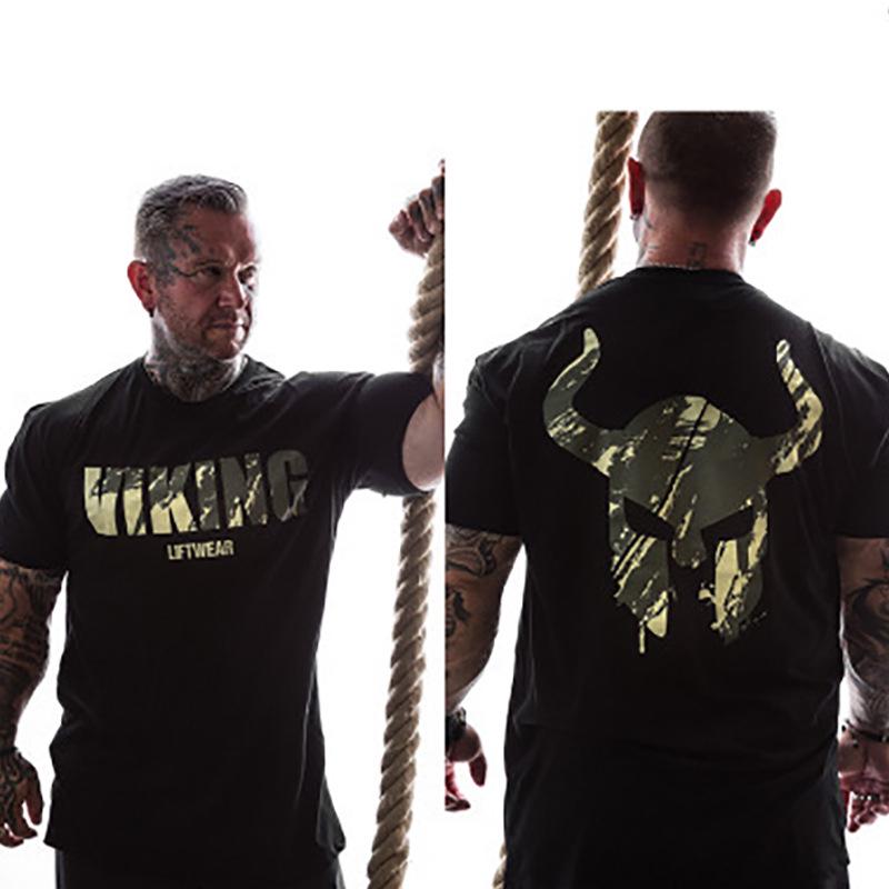 2022 Herren Baumwoll Kurzarm Sport T-Shirt - Trendiger Europäischer & Amerikanischer Stil