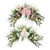 Floral Decoration Swag for Door Lintel Featuring Peony Flowers for Home Use