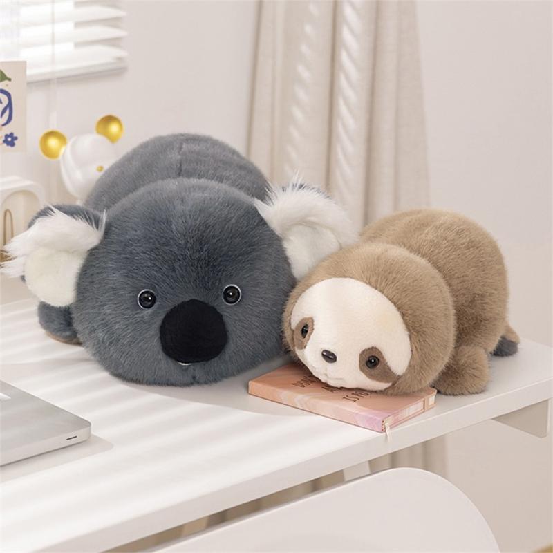 Flip Plush Toys Stuffed Animals Kawaii Panda Raccoon Dinosaur Koala Transform Dolls Creative Birthday Christmas Gifts Girls Kids