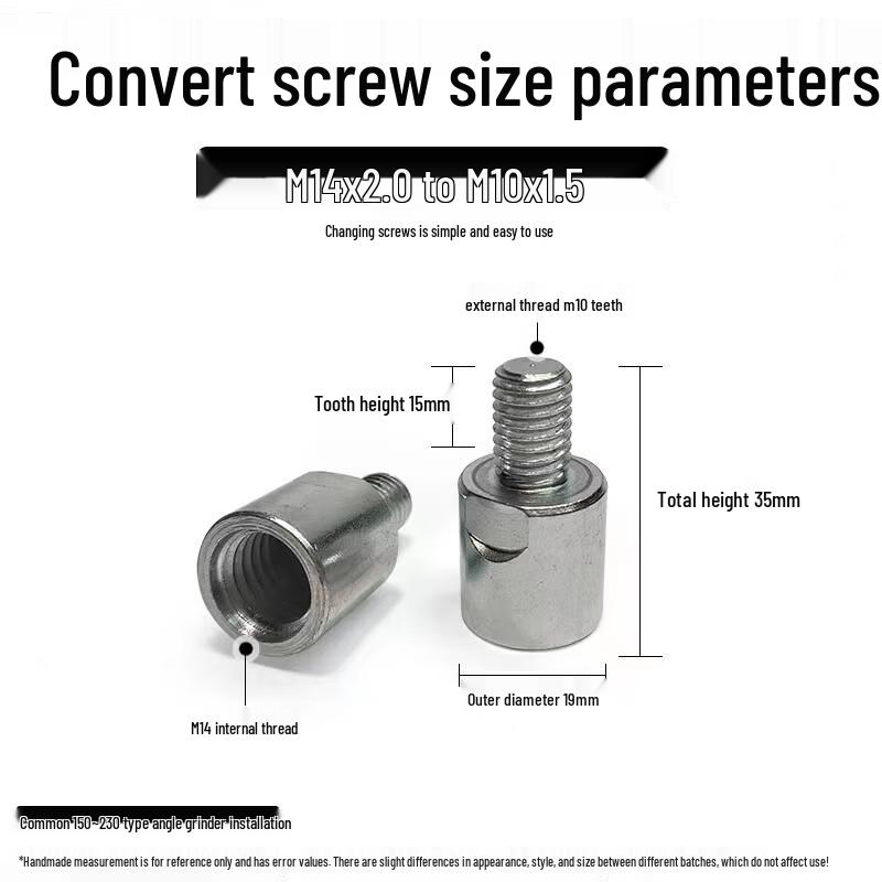 M14 to M10 Adapter for Wet Grinder/Car Polisher Extension Rod