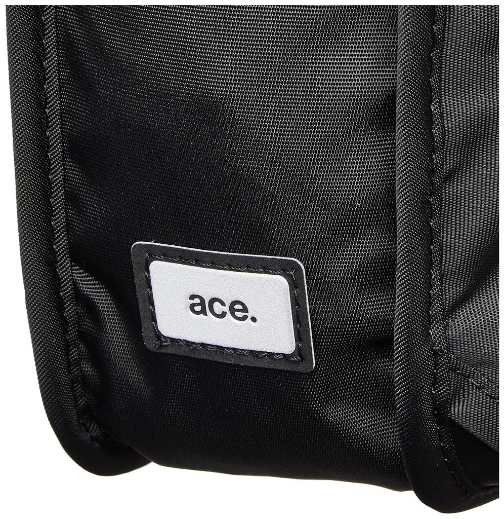ACE Tokyo Funip Shoulder Bag, Women's, Black, H18 X W24 X D7cm
