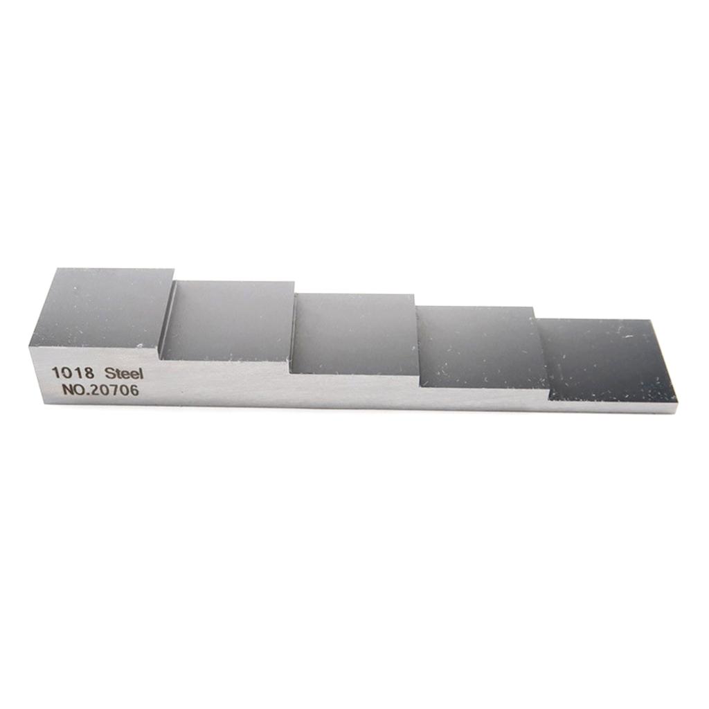 Upgrade 5-step Calibration Block for Ultrasonic Thickness Gauge 0.1"-0.2"-0.3"-0.4"-0.5" Thickness & Linearity Calibrate