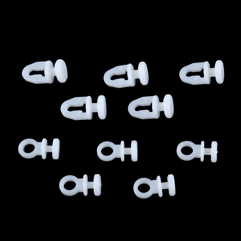 50 Pcs Plastic Rail Curtain Conveyor Hook Rollers Home Curtains Hanger Drapery Tieback Hooks Curtain Accessories Track Slider