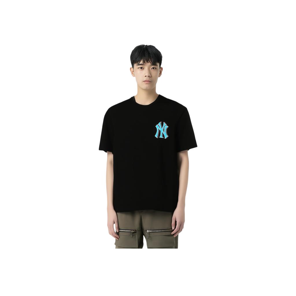 MLB Pride Tag New York Yankees Letter Print Loose Fit Short Sleeve T-Shirt Unisex T-Shirt Black 31TST1131-50L