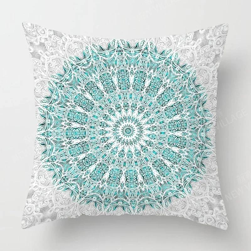 Fall Home Decor Autumn Living Room Throw Pillow Cover Sofa Boho Cushion Cover Mandala