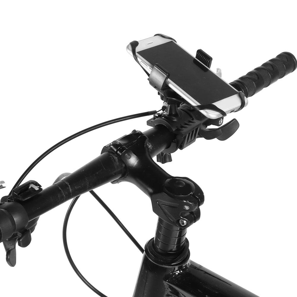 Universal Black Bicycle Motorcycle Mobile Phone Rack 360 Degrees Rotation Phone Holder