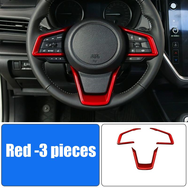 Car steering wheel panel decorative sticker interior modification parts For Subaru Forester 6th 2025 2026