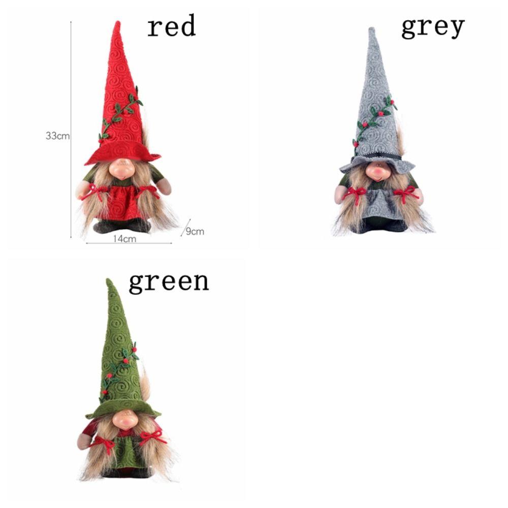Creative Gnome Long Hat Witch Decorated Beautiful Forest Man Doll  Family Party