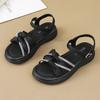 H Sandals New Summer Outer Wear Thick-soled Straps Soft-soled Flat-bottomed Mori Slippers