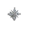 Heißverkaufende Kupferinlaid Zirkon Sternburst Brosche Cardigan Anti-Exposure Knopf Kreuz Zubehör Kragenpin