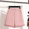 DIMANAF Plus Size Women Shorts Pants 2025  Summer Loose Short Basic High Waist Solid Pants Elastic Waist