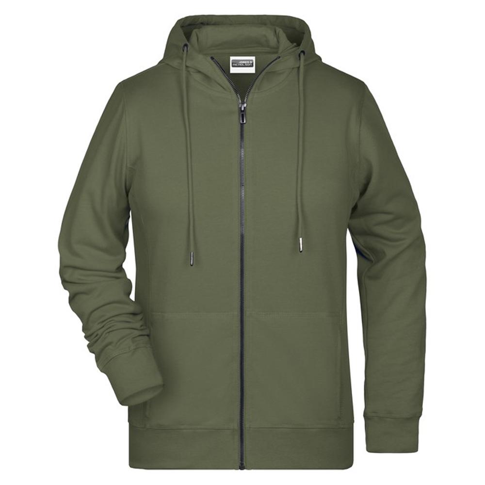 James and Nicholson Womens/Ladies Full Zip Hoodie