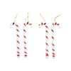 6pcs Colored Twisted Crutch Cute Cane Pendant Party Supplies Candy Canes Pendant  Shopping Mall