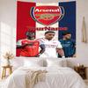 Arsenal Custom Ditt Navn Vægdekoration Vægtæppe Kunst Til Kæledyrsminde Fødselsdag Bryllupsfest Baggrund Familiegave