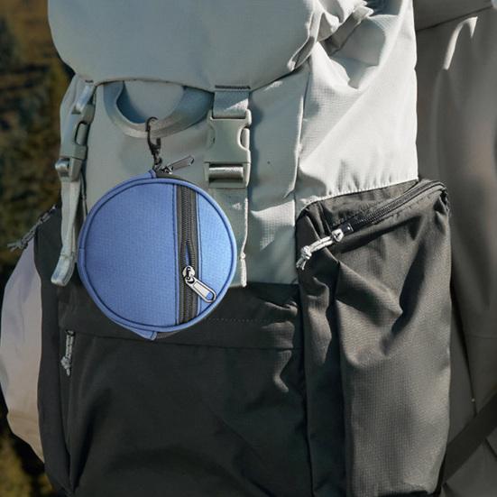 Fishing Wire Storage Bag Zipper Closure Large Capacity Water-Resistant Fabric Lightweight Portable Fishing Gear Organizer