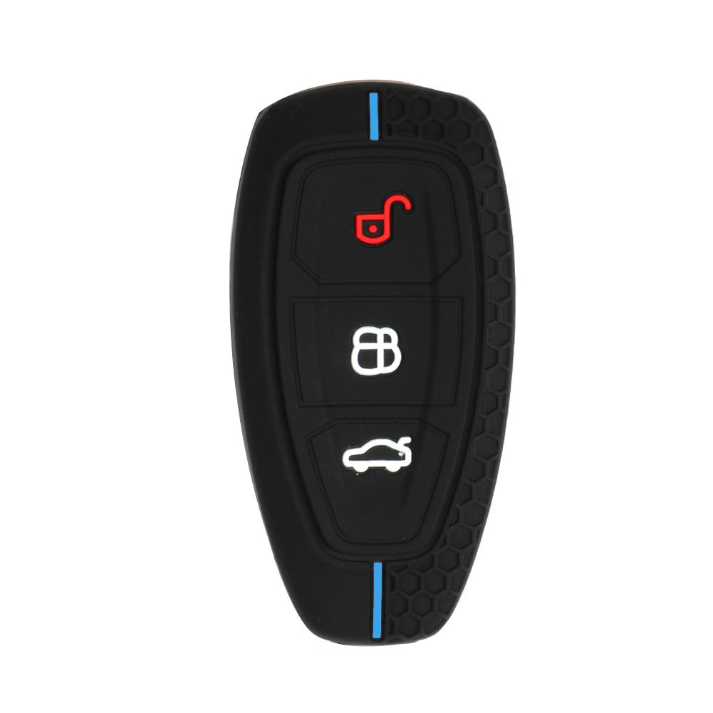 3 Button Key Cover For Ford Transit Custom Mondeo Fiesta Kuga ST Line MK3 Focus 3 Station Wagon Ecosport Case Key Protection
