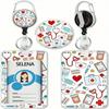 Heavy Duty Badge Holder with Retractable Reel, Retractable ID Badge Holders with Clip Name Key Card Holder Case