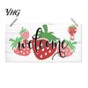 Tropical Beach House Ornament Summer Wood Sign for Front Door, Hanging Welcome Refreshing Entryway Sign, Rustic Wooden Door Hanger Home Porch