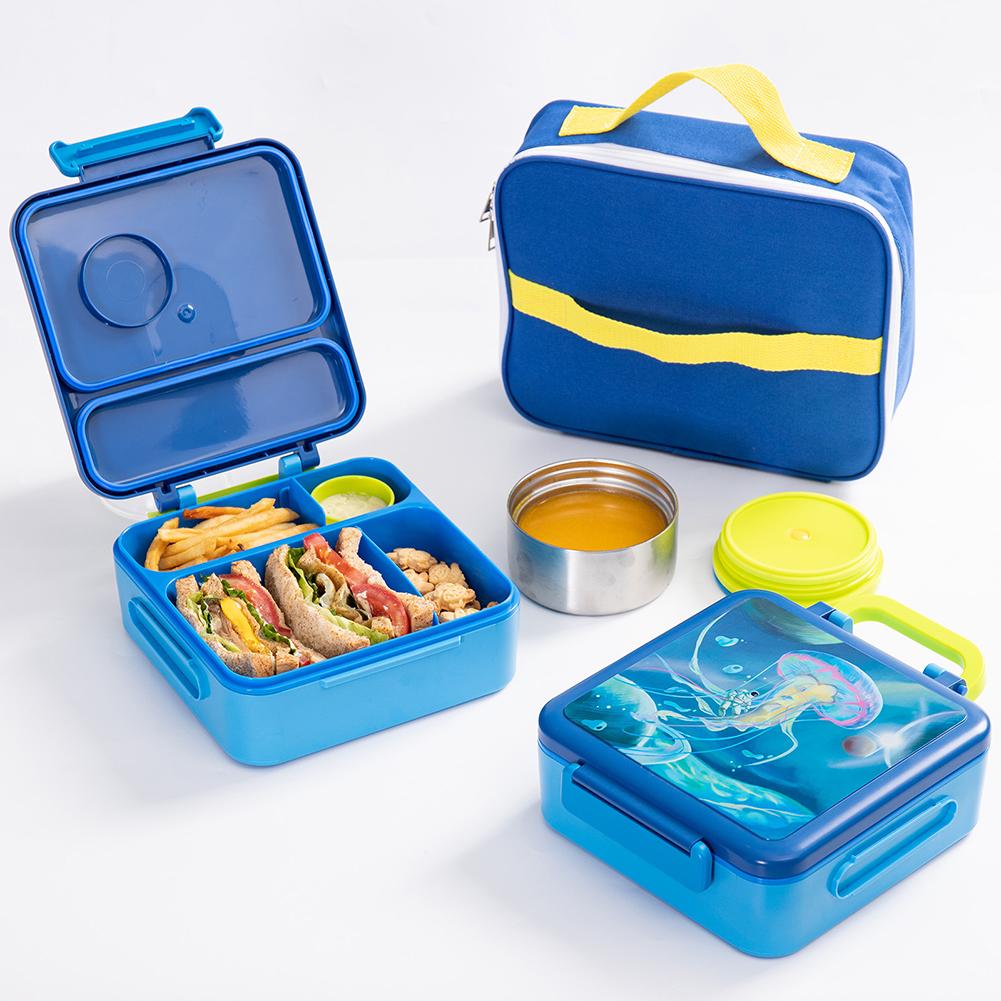Bento Box For Kids Adult With Cutlery Snack Box For Outdoor Activities