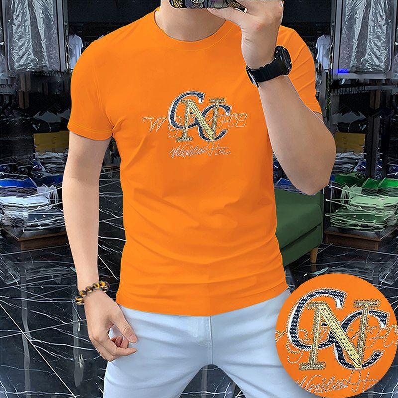 Fashion Men's Short-sleeve T-shirts Round Neck Thin Half-sleeve Middle-aged Summer Tops