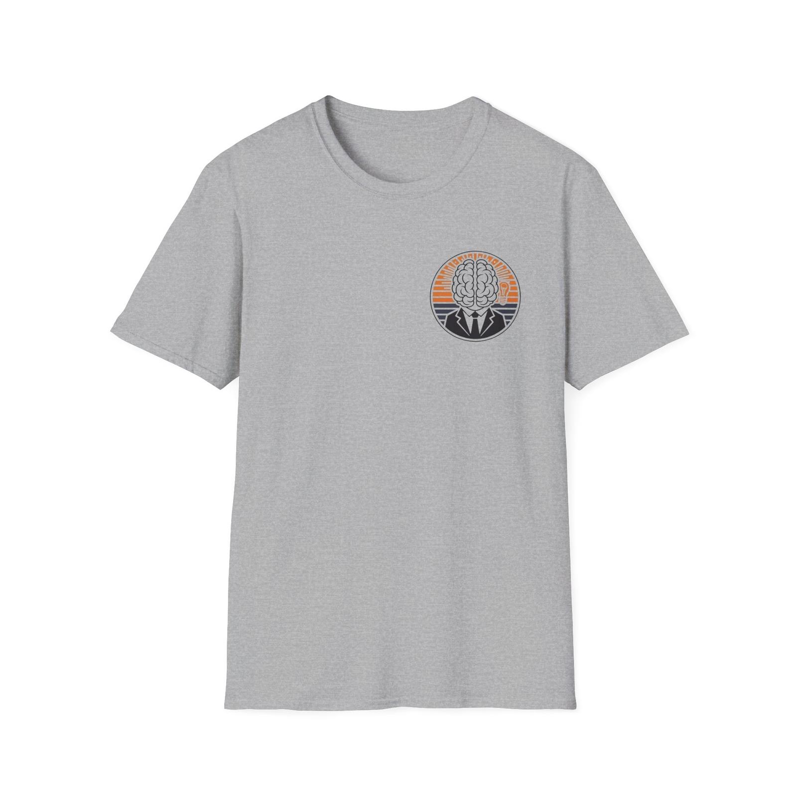 Professional Overthinker Unisex T-Shirt, Gift for Thinkers, Brain Design Tee, S разноцветный