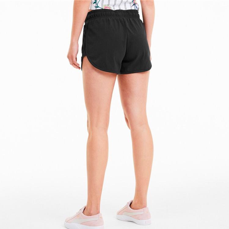 Puma Downtown Drawstring Casual Shorts Women shorts Black 597478-01