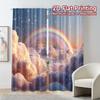 Flat Printing Curtains Without Rod Skyrainbowdream Curtain Versatile Polyester Decorations Set Of 2 Modern Made Washable