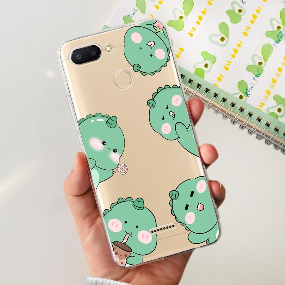 For Xiaomi Redmi 6 6A Case Cute Painted Cover Clear Silicone Phone Case Soft TPU Shell For Redmi 6A Redmi6 Redmi6A Fundas Bumper