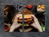 SZKLANA PŁYTA OCHRONNA DESKA 75x52 HAMBURGER