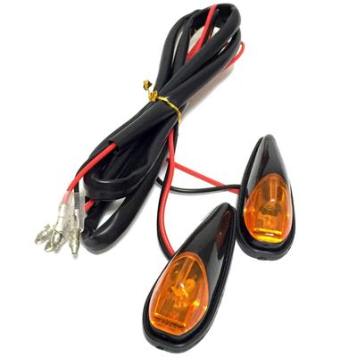 YJ Sports Tomtask Motorcycle Turn Signal, LED Paste Crucifixion, Universal Cowl, Left and Right