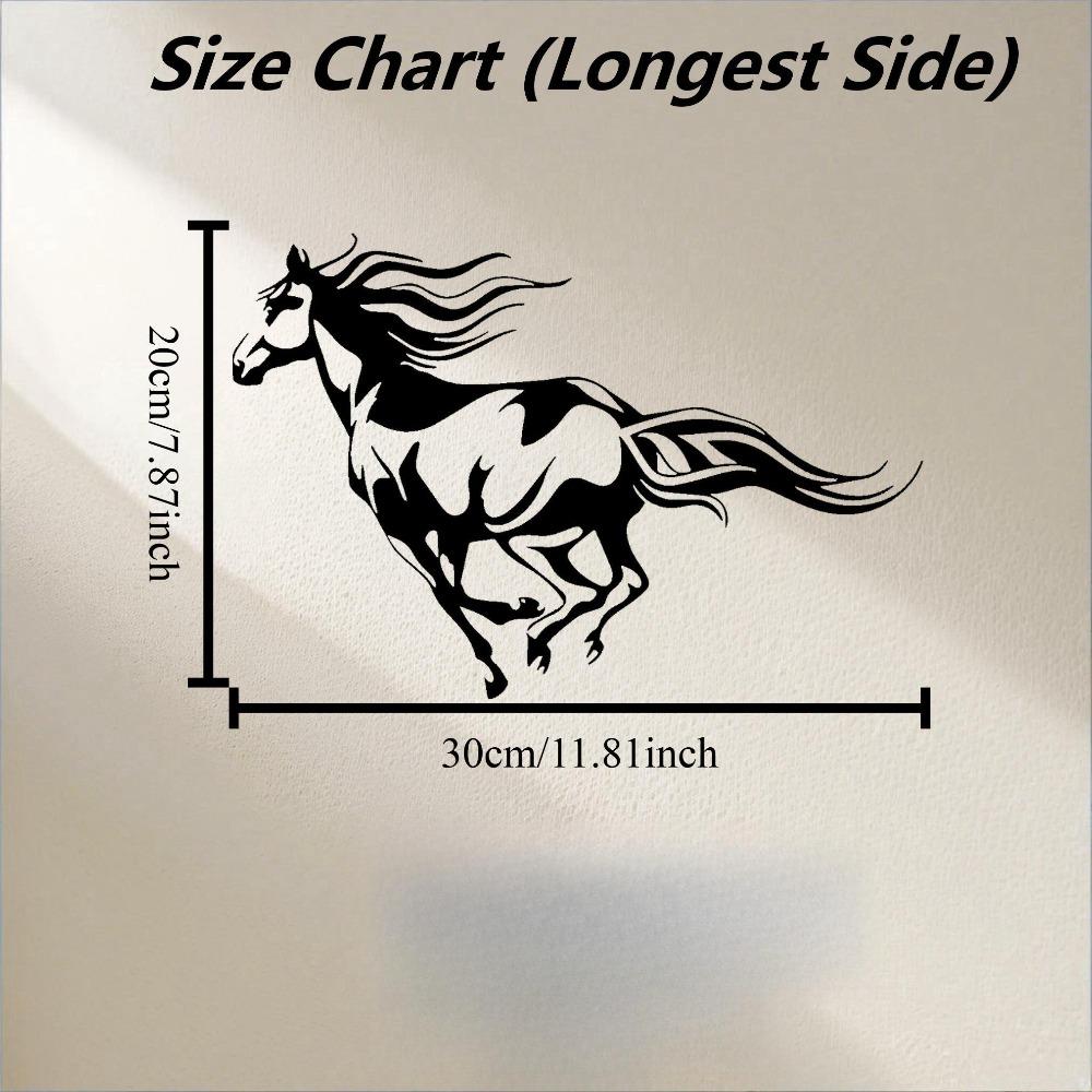 Large Metal Horse Wall Art 2D Iron Panel Modern Equestrian Home Decor Gift