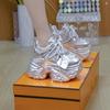 Small Rhinestone Breathable Thick-soled Dad Shoes Women's Autumn New Versatile Height-increasing Casual Sports Shoes
