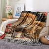 Tiger Print Flannel Blanket, High Quality Comfortable for All Seasons, Home Decor, Warmth and Comfort, Perfect for Christmas Gifts