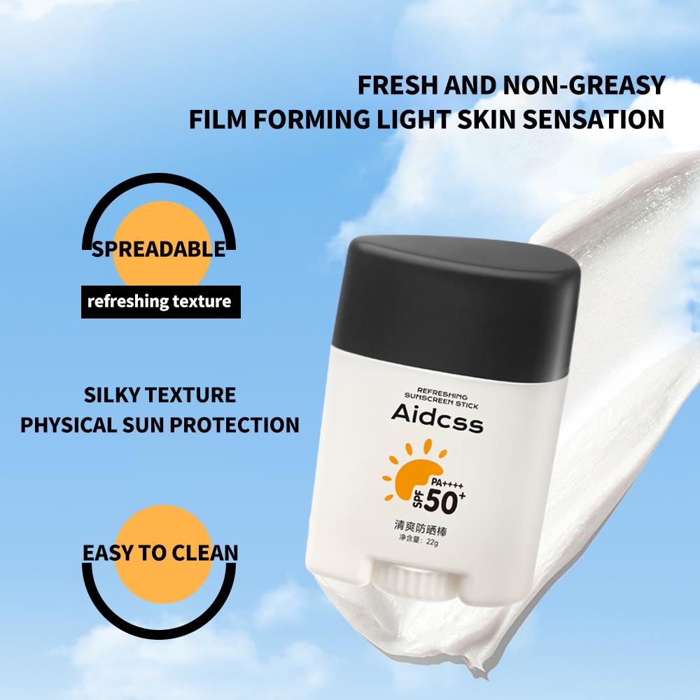 Refreshing sunscreen stick SPF50+ anti-ultraviolet body moisturizing non-stick sunscreen