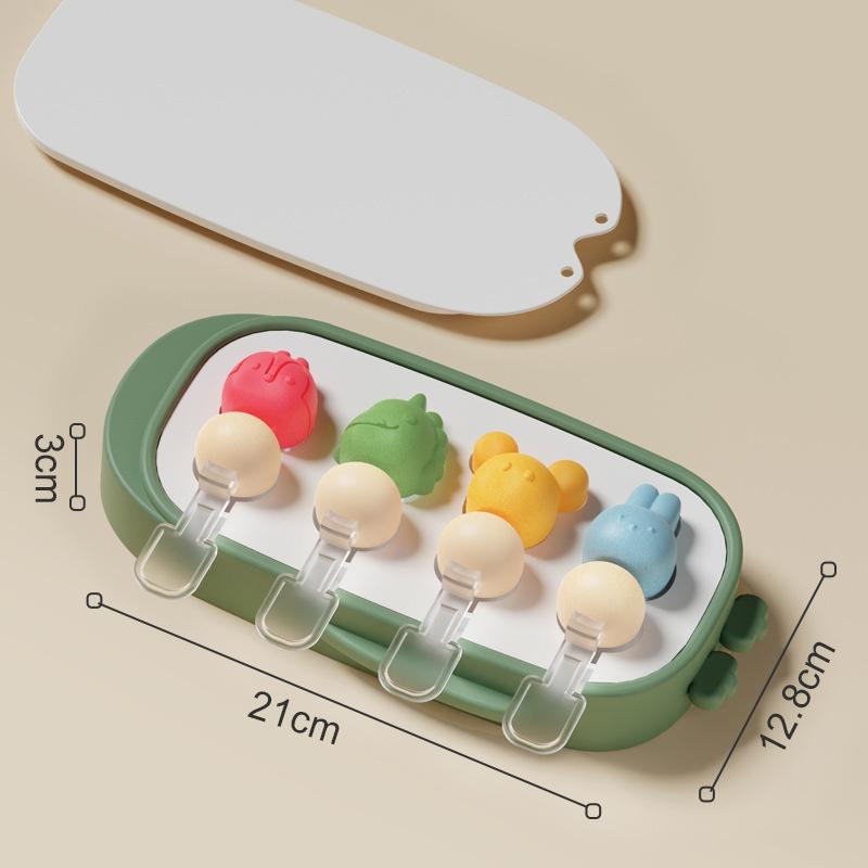 Cartoon Niedlich Eis Silikonform Eisformen Wiederverwendbar Leichtes Entformen DIY Eiswürfelformen Eiswürfelbereiter für Whiskey