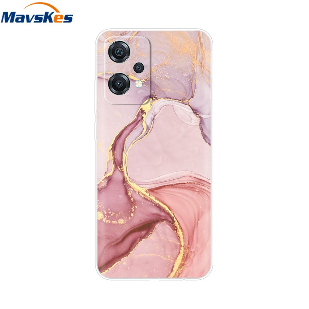 For OnePlus Nord CE 2 Lite 5G Case Cover for OnePlus Nord 2T Marble Transparent Soft Clear Silicone Phone Cases Funda Bumper